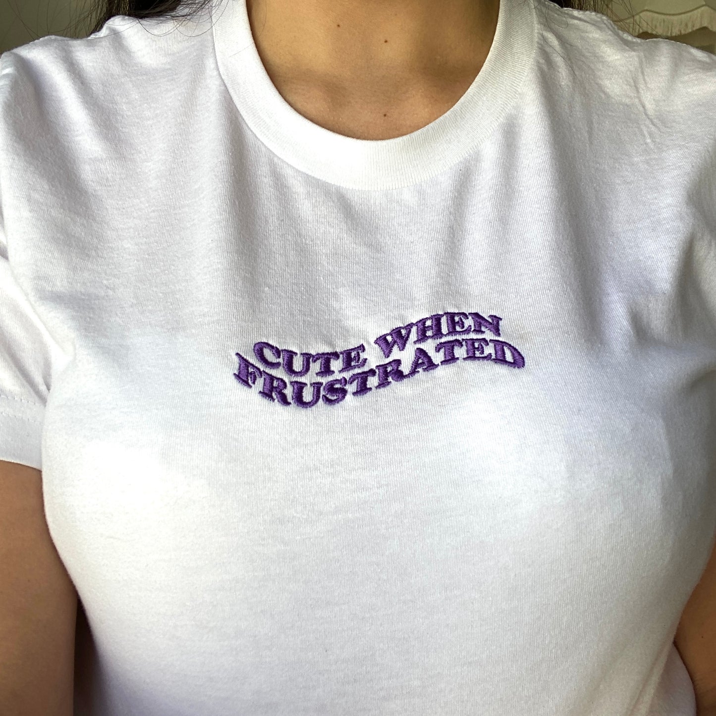 Cute When Frustrated - Short-Sleeve Unisex T-Shirt (Embroidered)