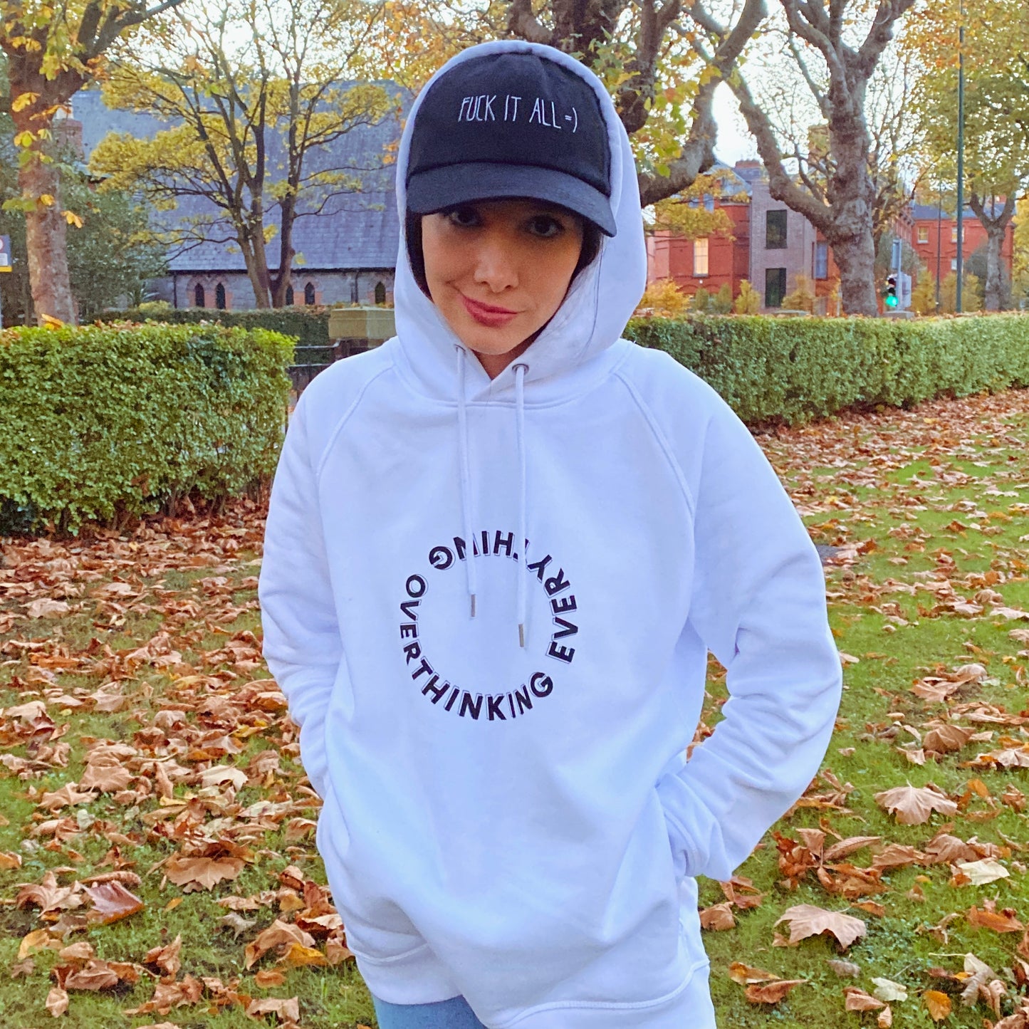 Overthinking Everything - Unisex pullover hoodie