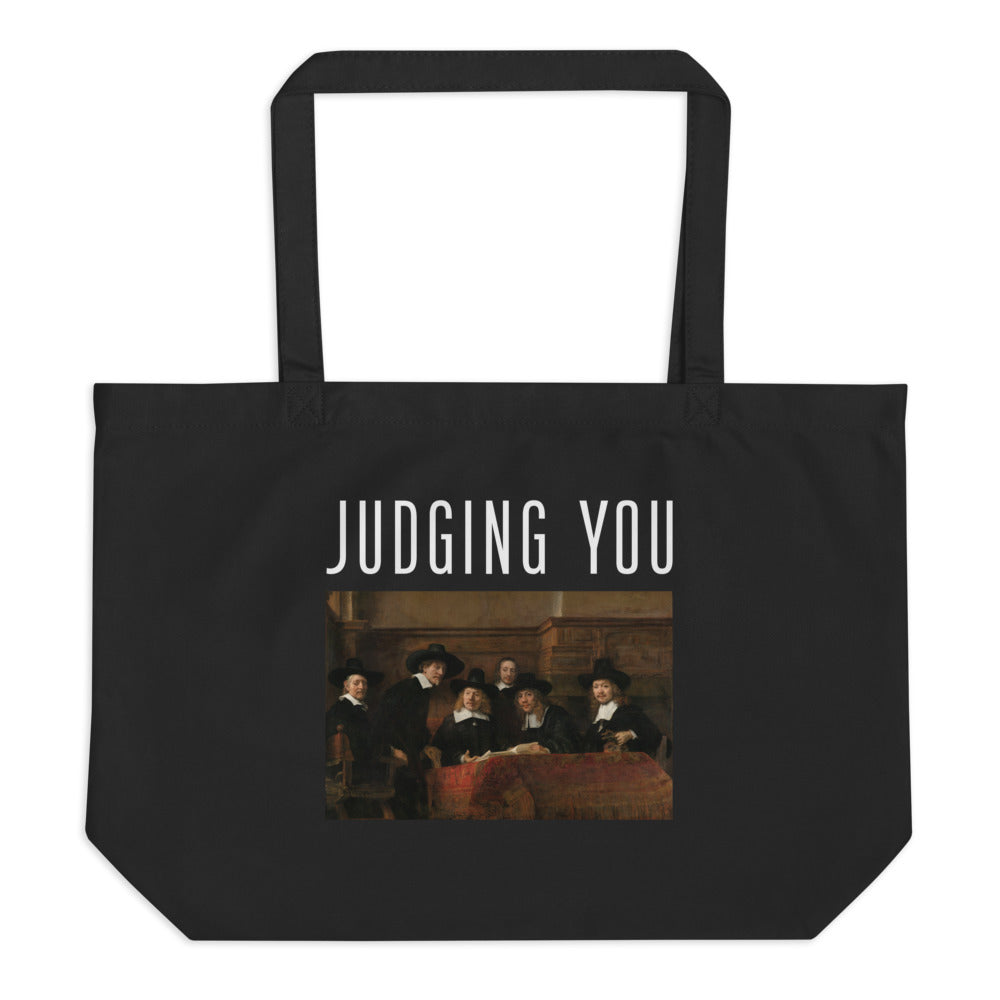 Judging You - Large organic tote bag