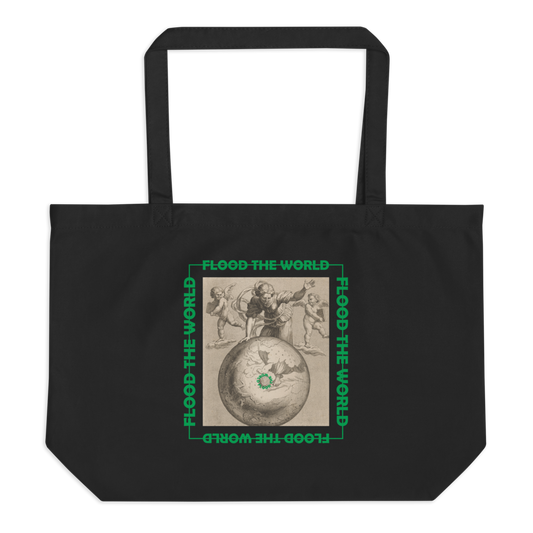 Flood The World - Large organic tote bag