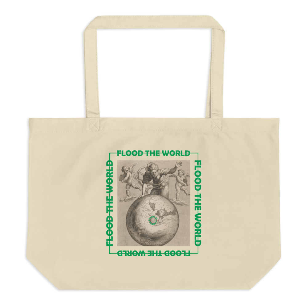 Flood The World - Large organic tote bag