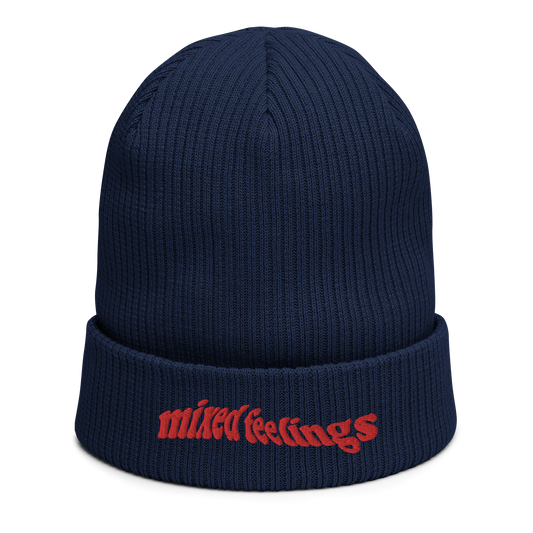 Mixed Feelings - Organic ribbed beanie