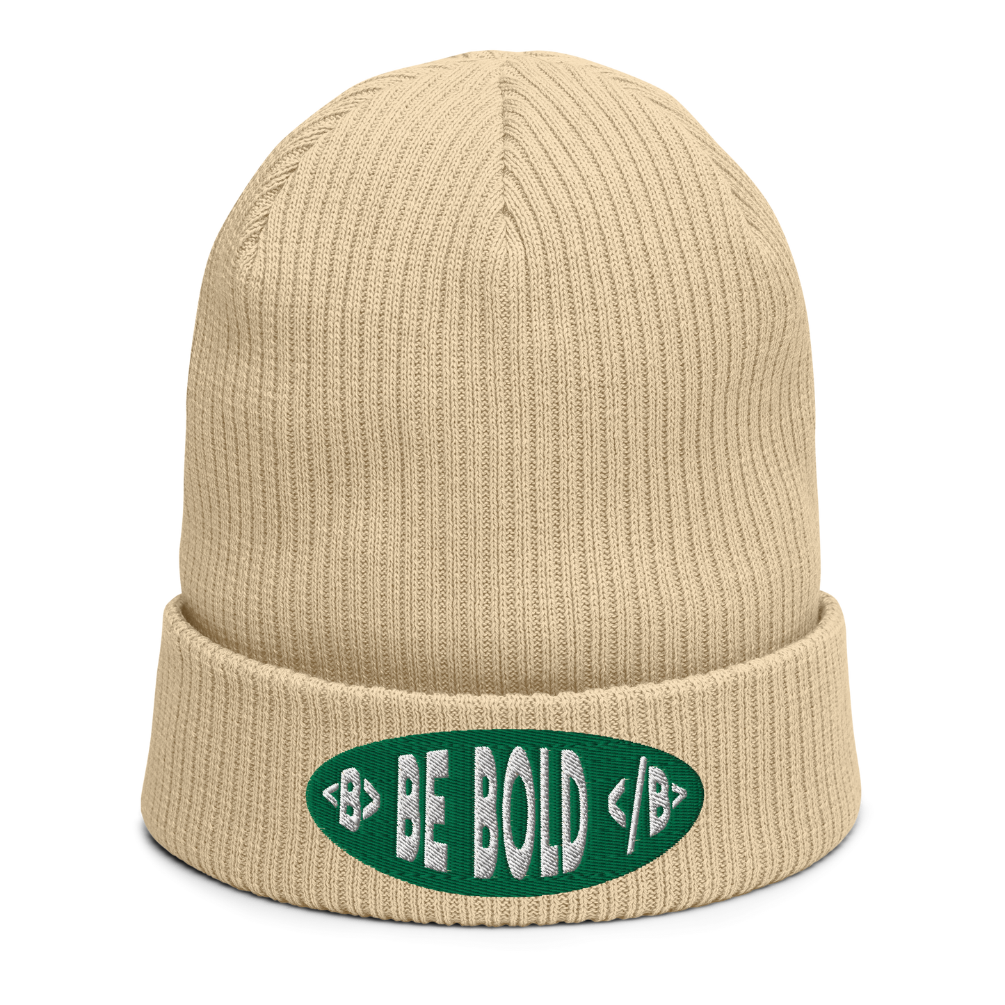 Be Bold - Organic ribbed beanie