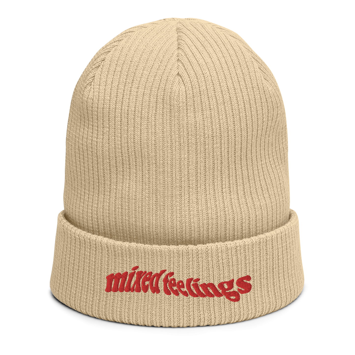 Mixed Feelings - Organic ribbed beanie