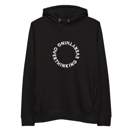 Overthinking Everything - Unisex pullover hoodie (black)