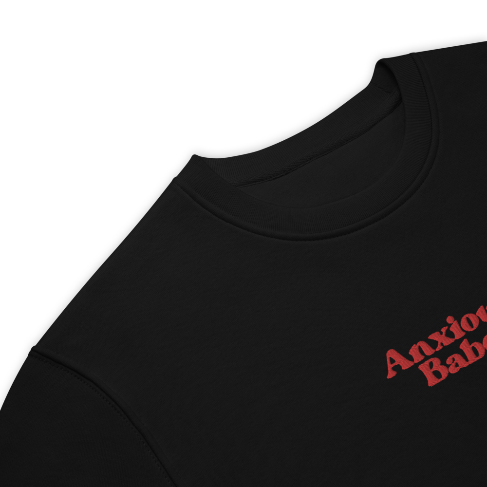 Anxious Babe - Unisex eco sweatshirt (Embroidered)