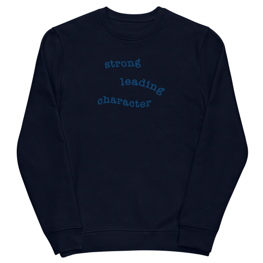 Strong Leading Character - Unisex eco sweatshirt (Embroidered)