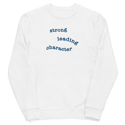 Strong Leading Character - Unisex eco sweatshirt (Embroidered)