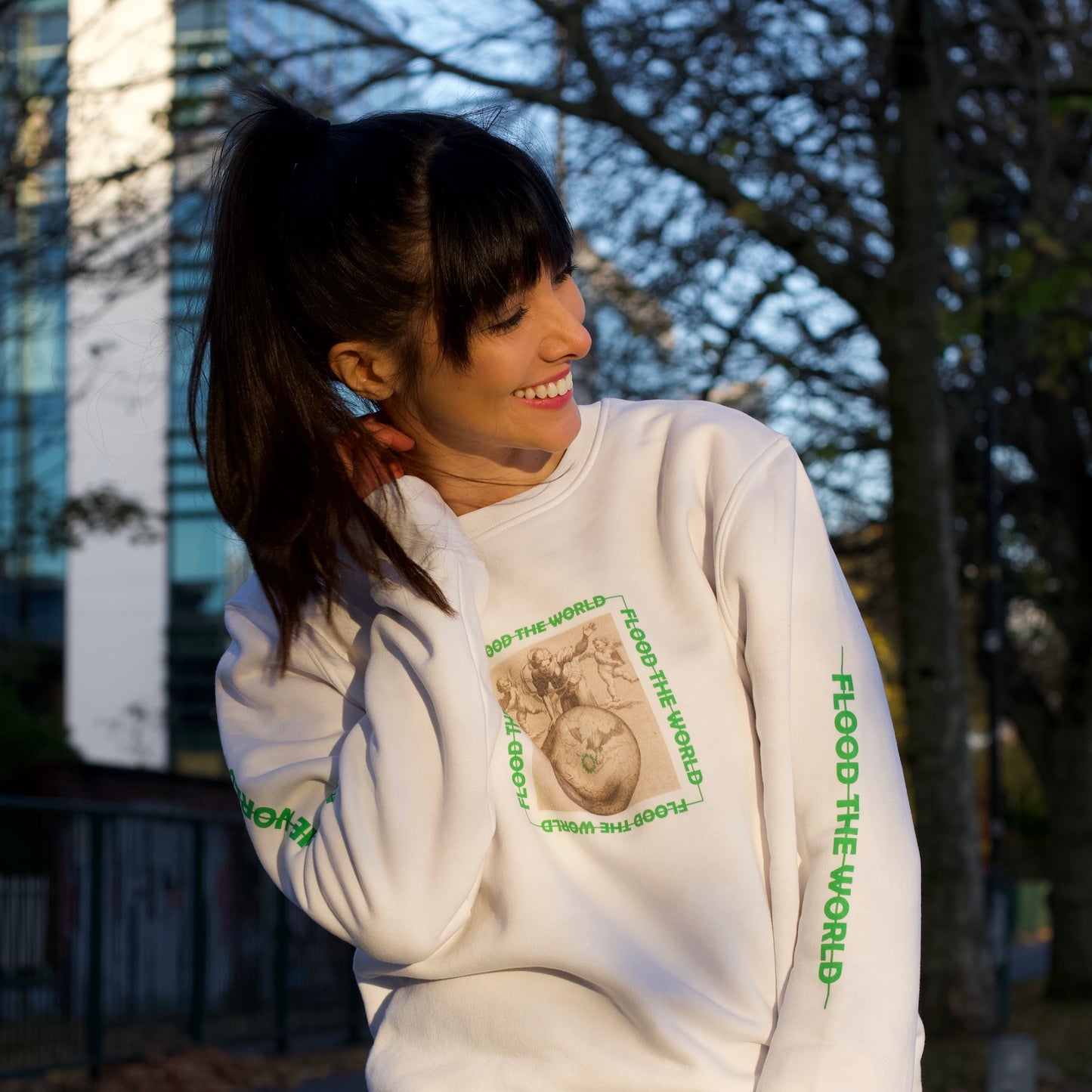 Flood The World - Unisex eco sweatshirt