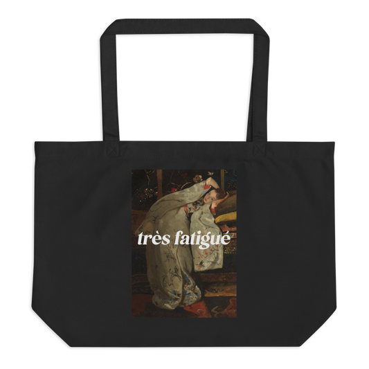 Très fatigué - Large organic tote bag