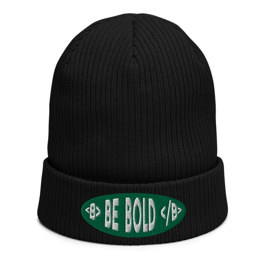 Be Bold - Organic ribbed beanie