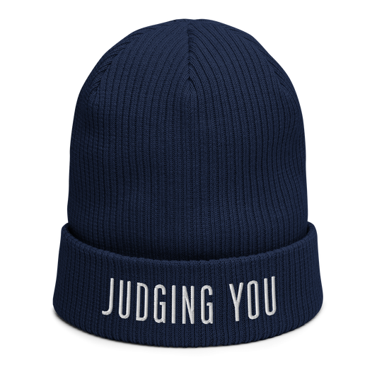 Judging You - Organic ribbed beanie